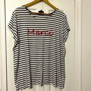 Cute striped Merci top